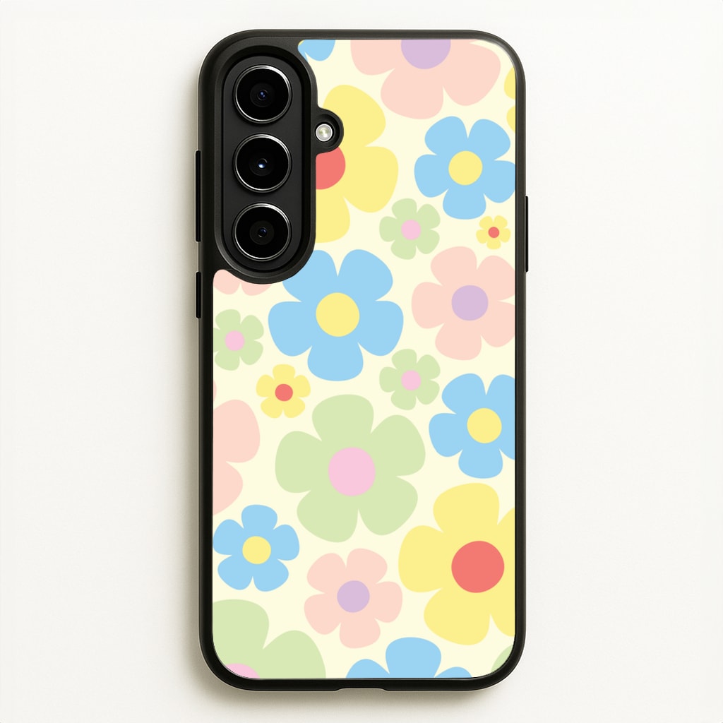 Rainbow Flowers Pattern - Spring Phone Case for Galaxy A56