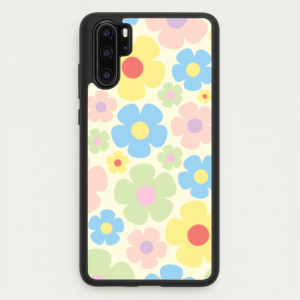 Rainbow Flowers Pattern - Spring Phone Case for Huawei P30 Pro