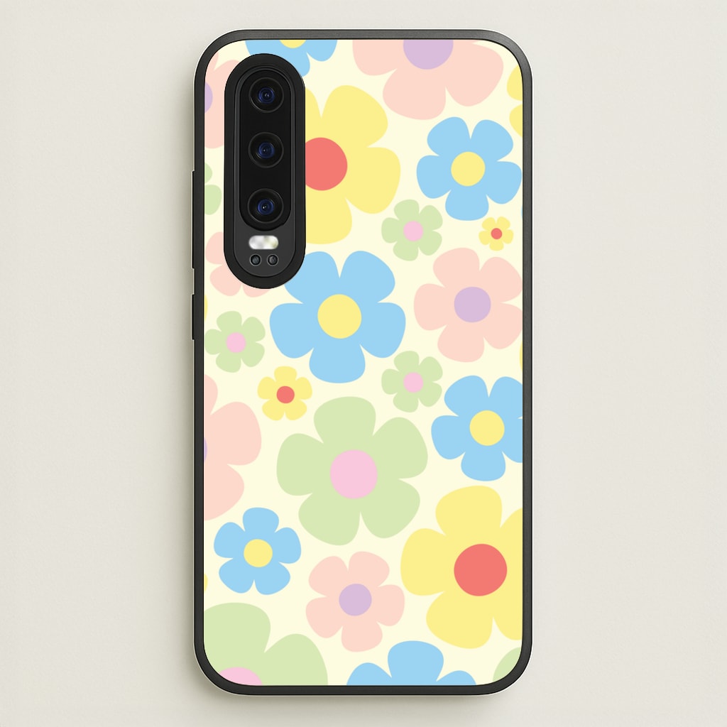 Rainbow Flowers Pattern - Spring Phone Case for Huawei P30