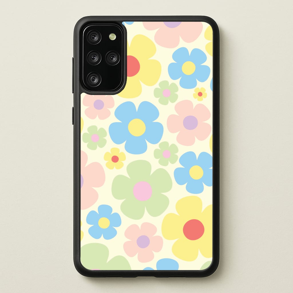 Rainbow Flowers Pattern - Spring Phone Case for Galaxy S20 Plus