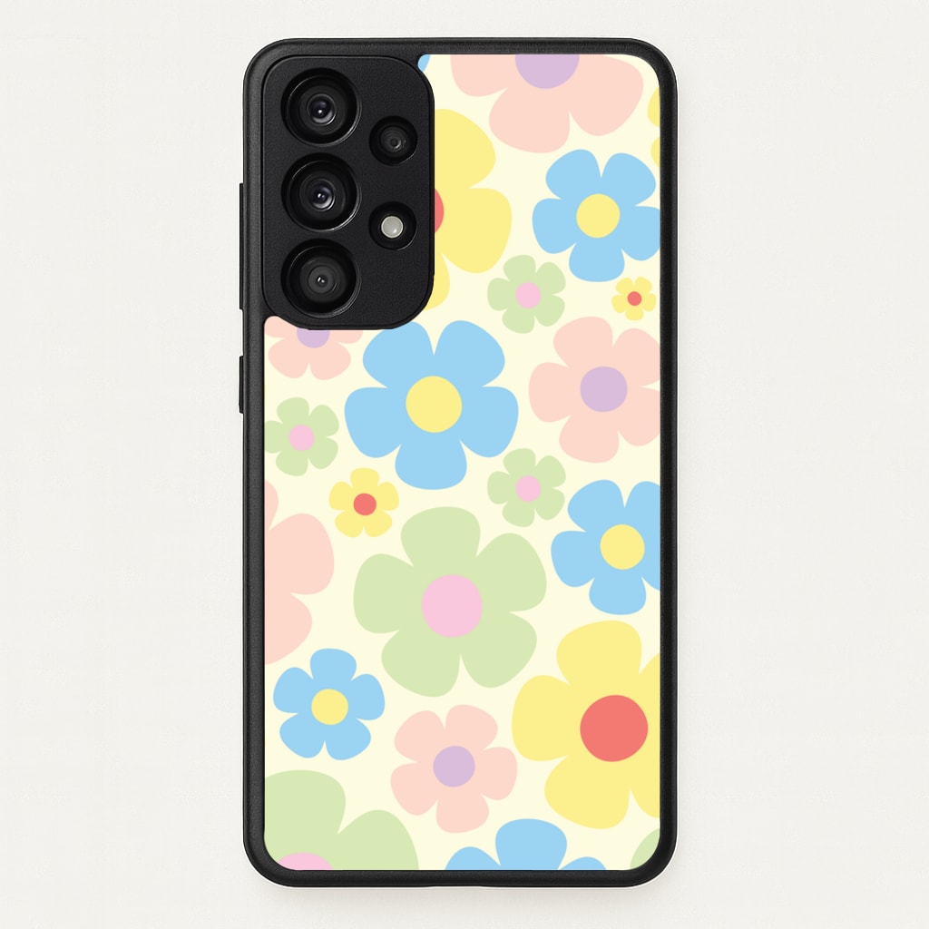 Rainbow Flowers Pattern - Spring Phone Case for Galaxy A33
