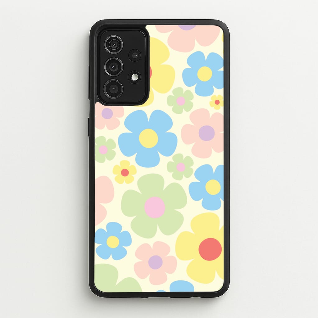 Rainbow Flowers Pattern - Spring Phone Case for Galaxy A52 / A52s