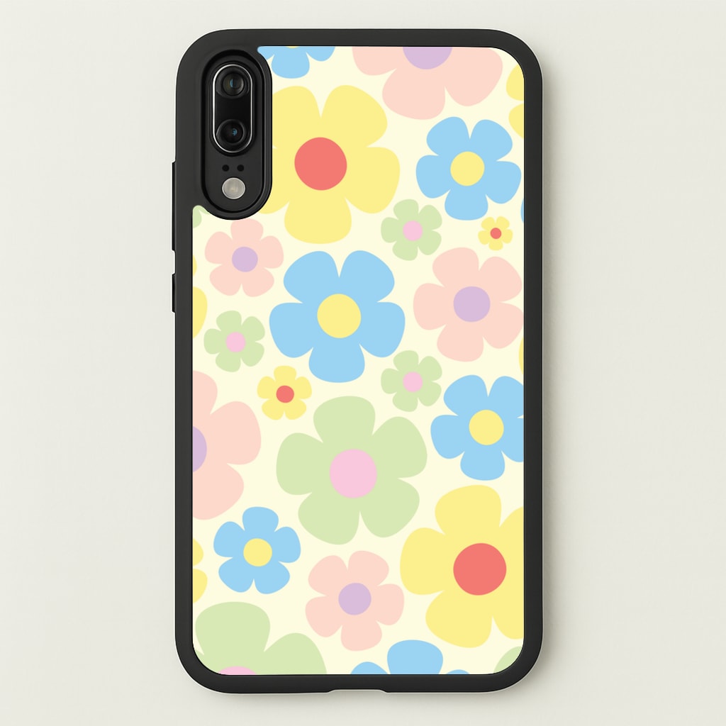 Rainbow Flowers Pattern - Spring Phone Case for Huawei P20