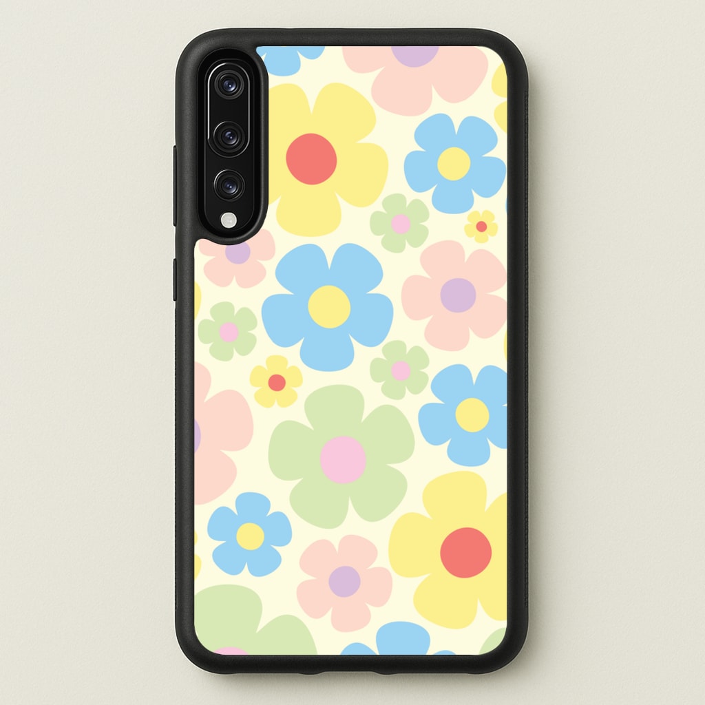 Rainbow Flowers Pattern - Spring Phone Case for Huawei P20 Pro