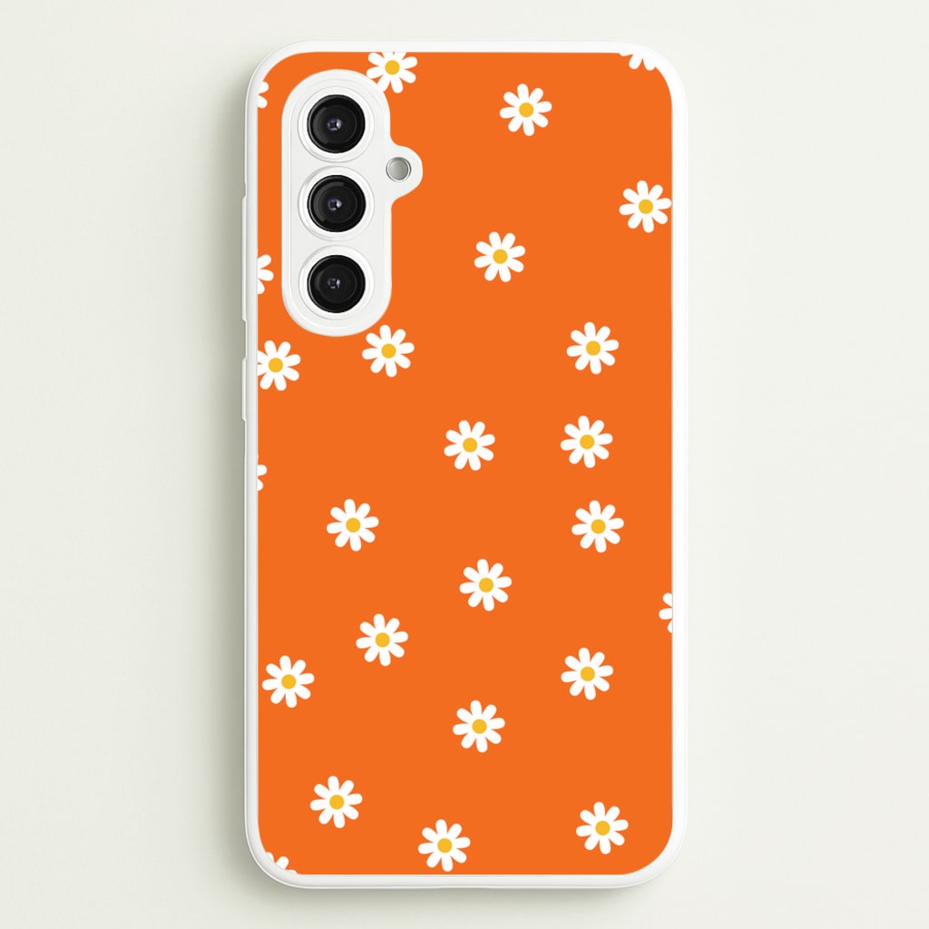 Orange Daisies - Spring Phone Case for Galaxy S23FE