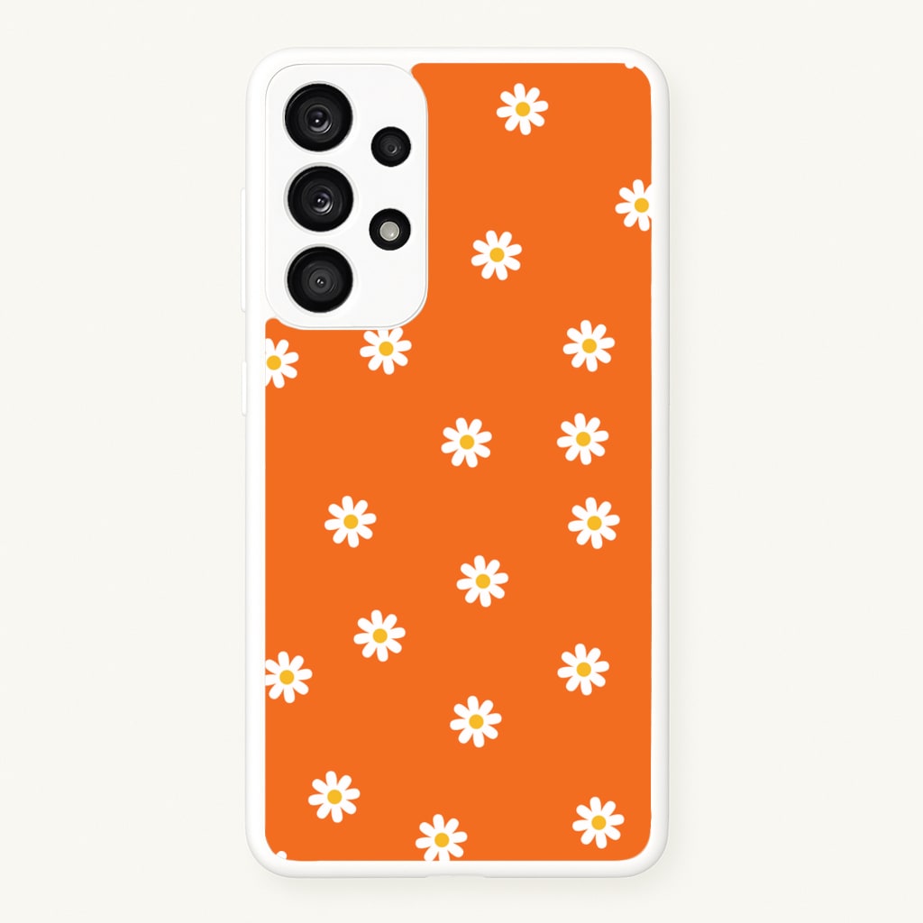 Orange Daisies - Spring Phone Case for Galaxy A53