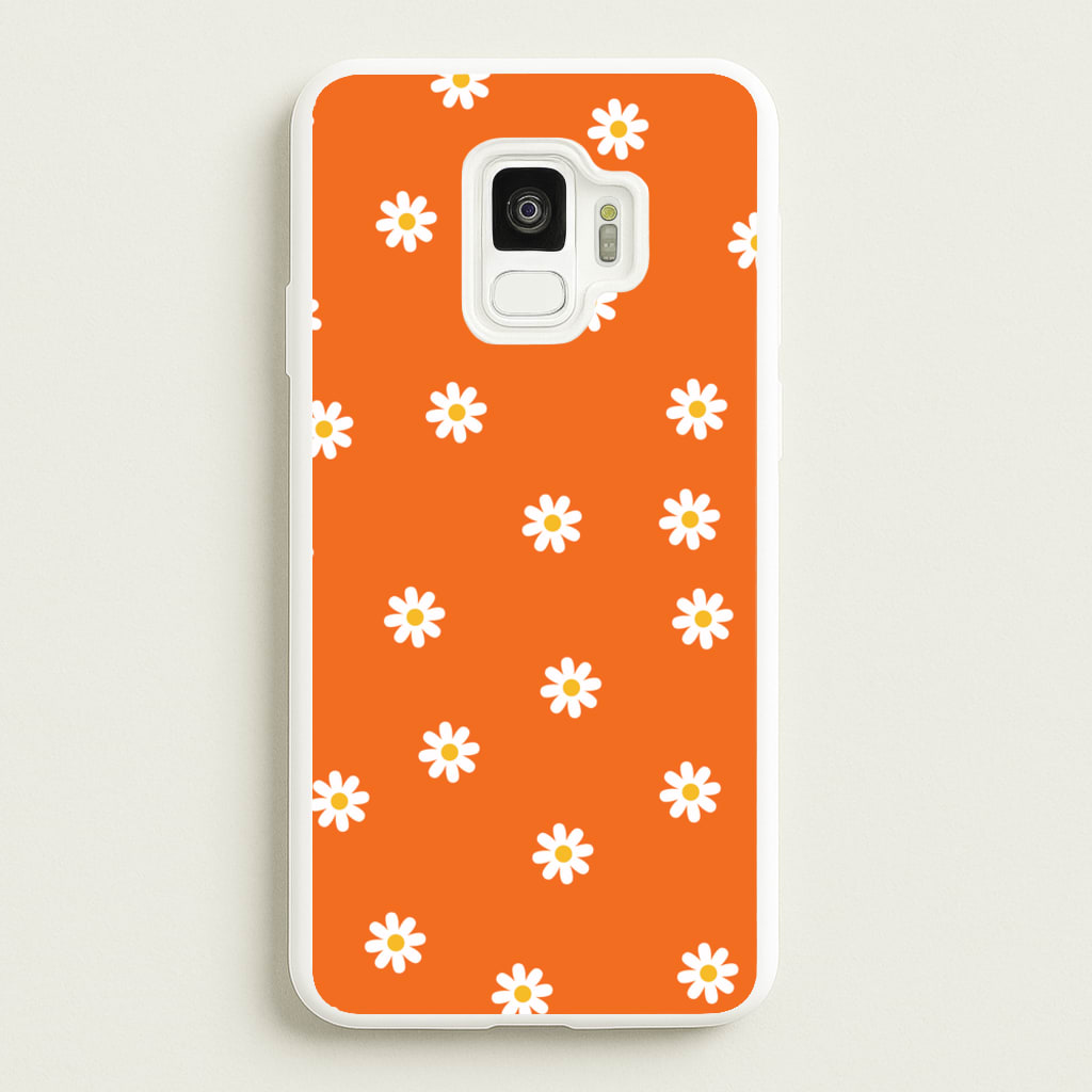 Orange Daisies - Spring Phone Case for Galaxy S9