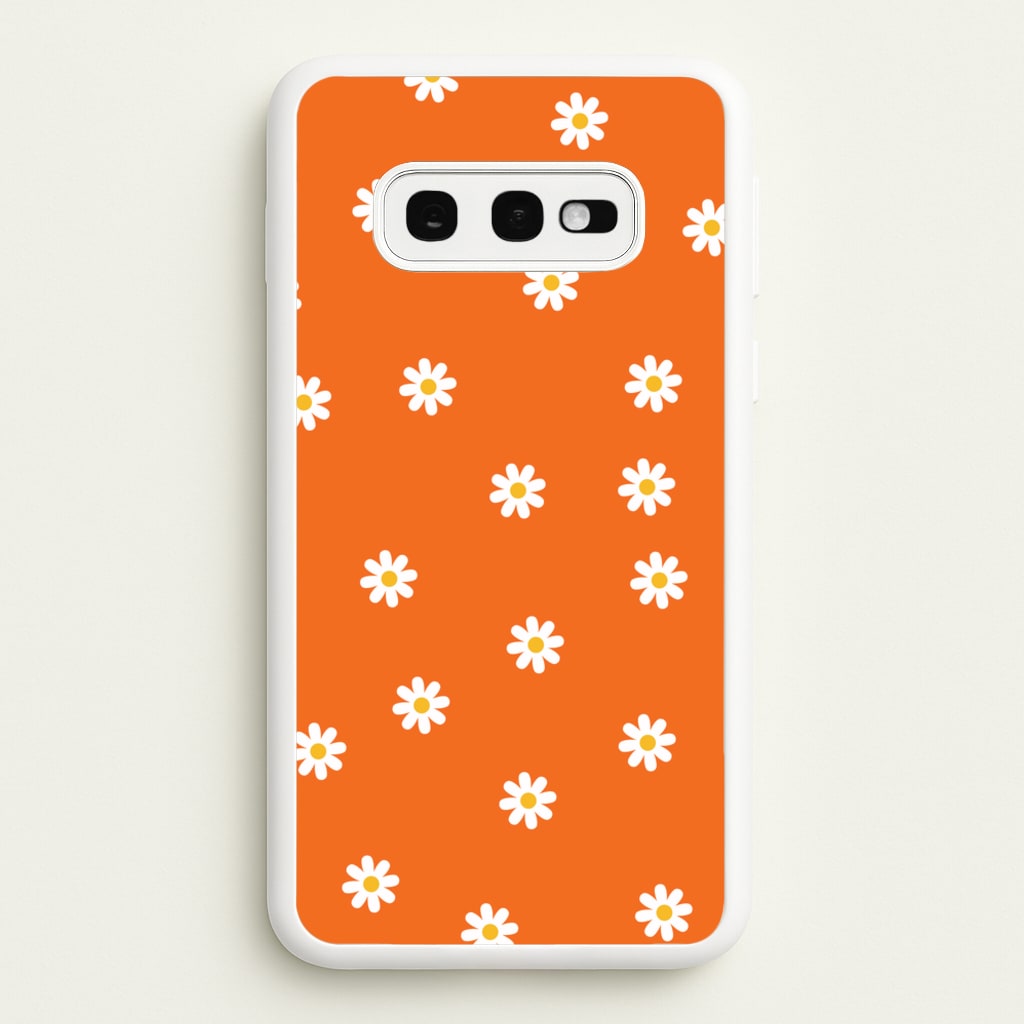 Orange Daisies - Spring Phone Case for Galaxy S10e