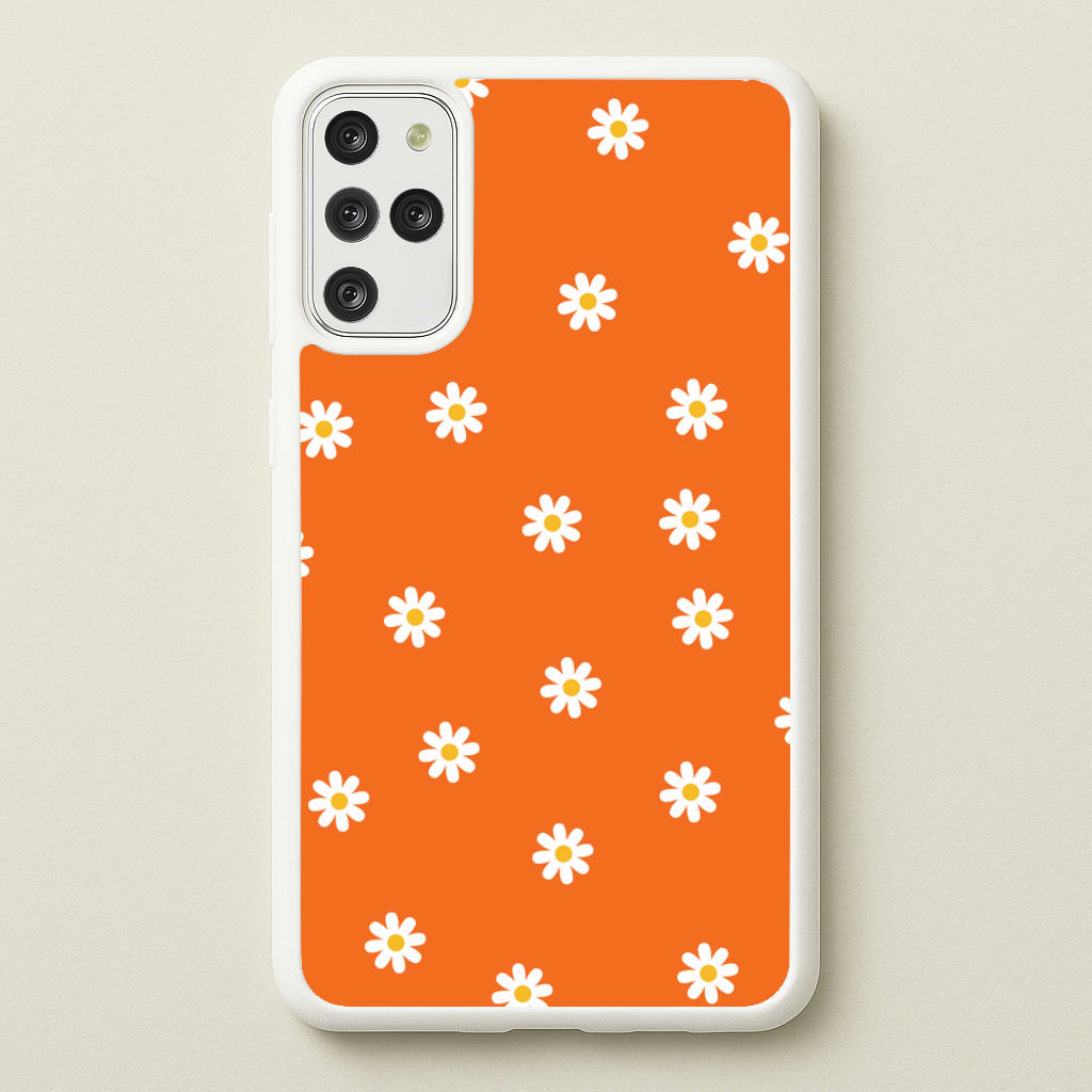 Orange Daisies - Spring Phone Case for Galaxy S20 Plus