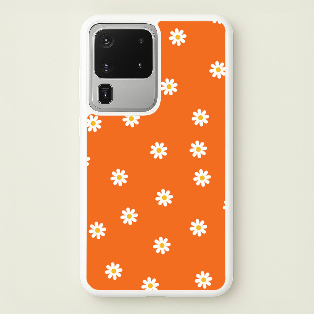 Orange Daisies - Spring Phone Case for Galaxy S20 Ultra