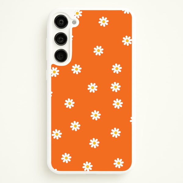 Orange Daisies - Spring Phone Case for Galaxy S23 Plus