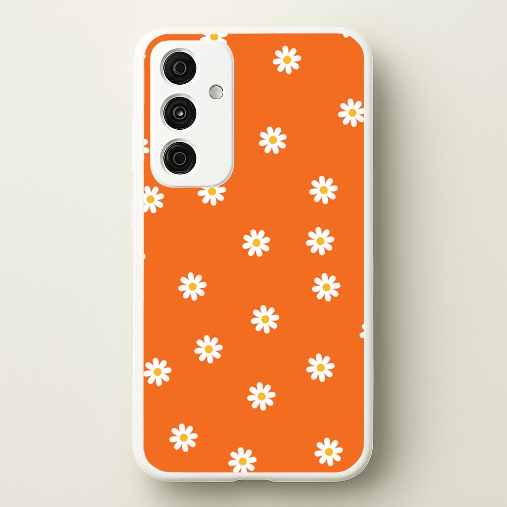 Orange Daisies - Spring Phone Case for Galaxy A35