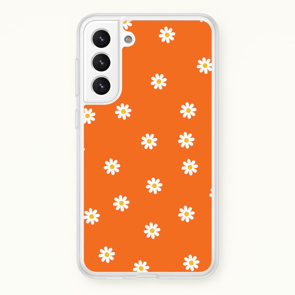 Orange Daisies - Spring Phone Case for Galaxy S22 Plus
