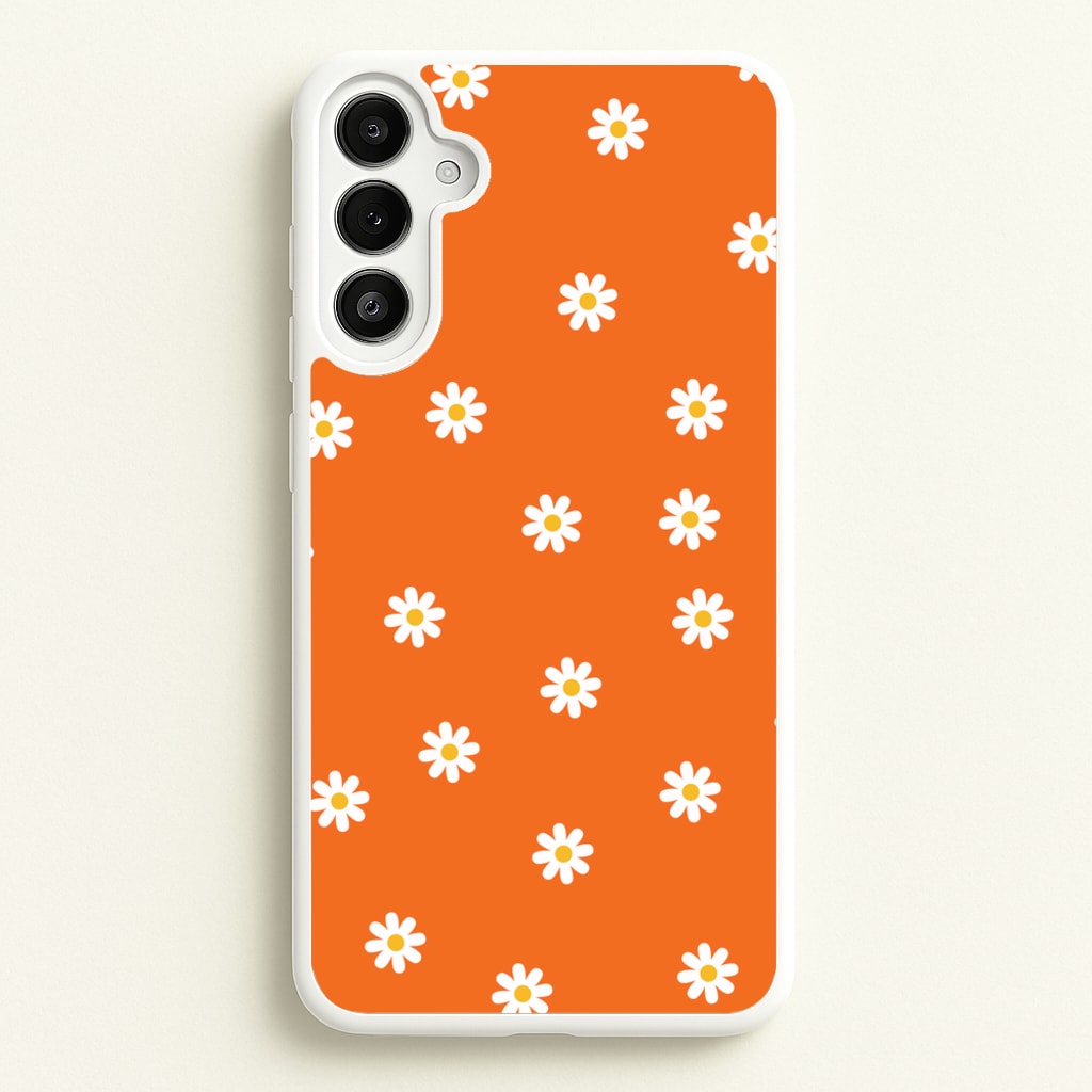 Orange Daisies - Spring Phone Case for Galaxy A36