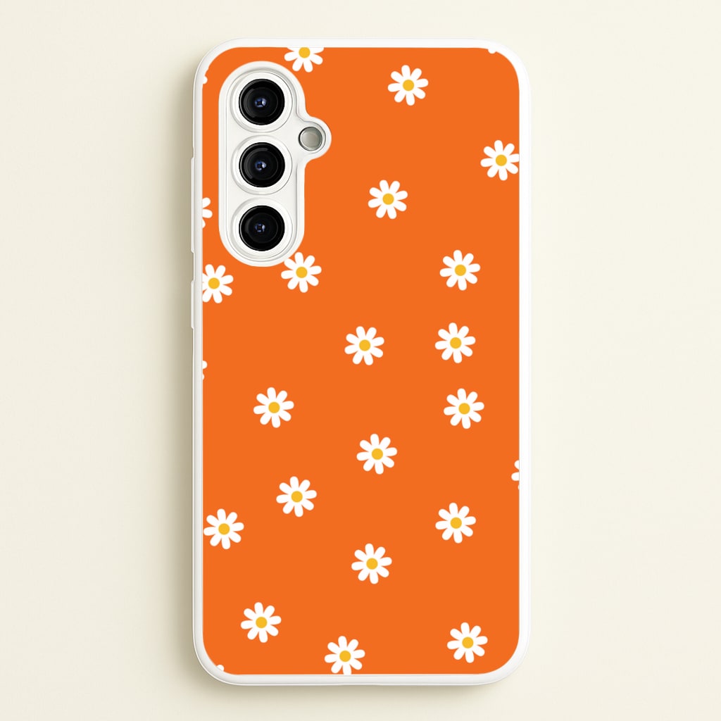 Orange Daisies - Spring Phone Case for Galaxy A54