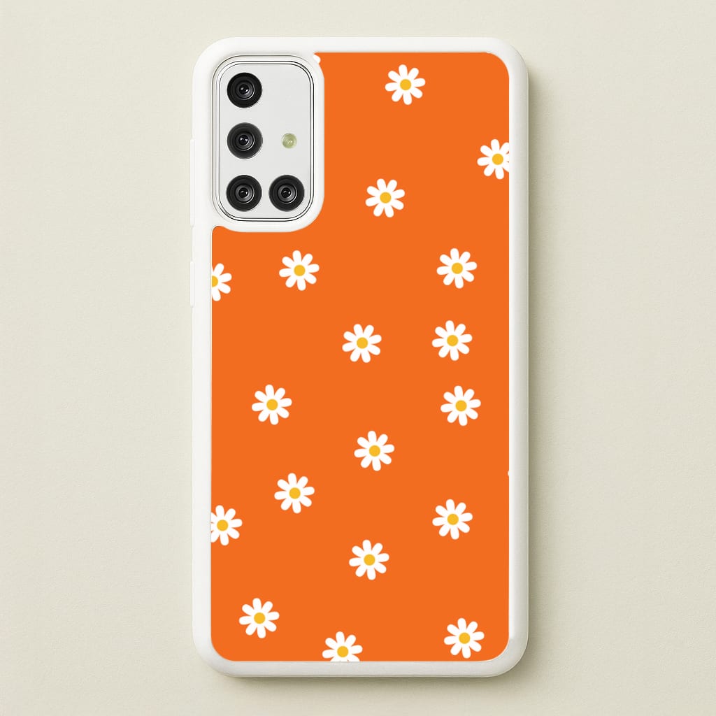 Orange Daisies - Spring Phone Case for Galaxy A71