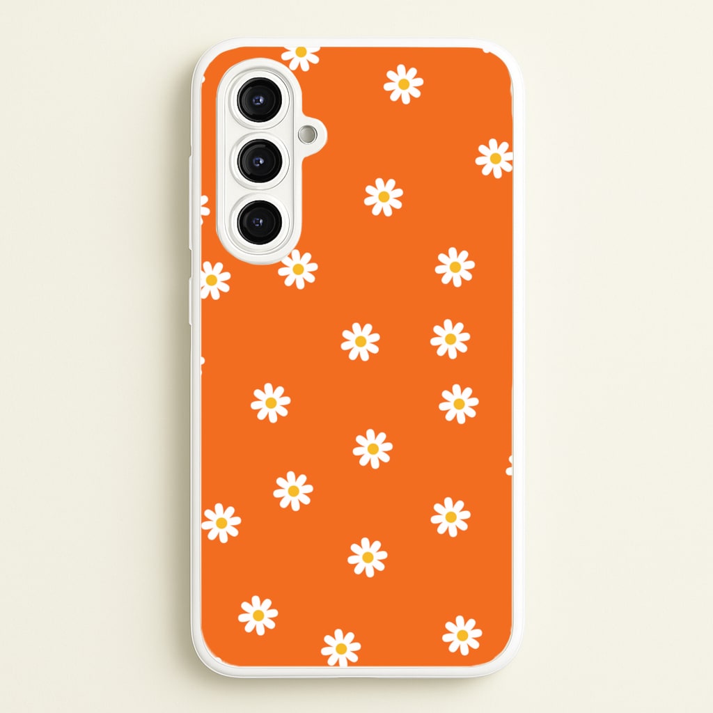 Orange Daisies - Spring Phone Case for Galaxy A16