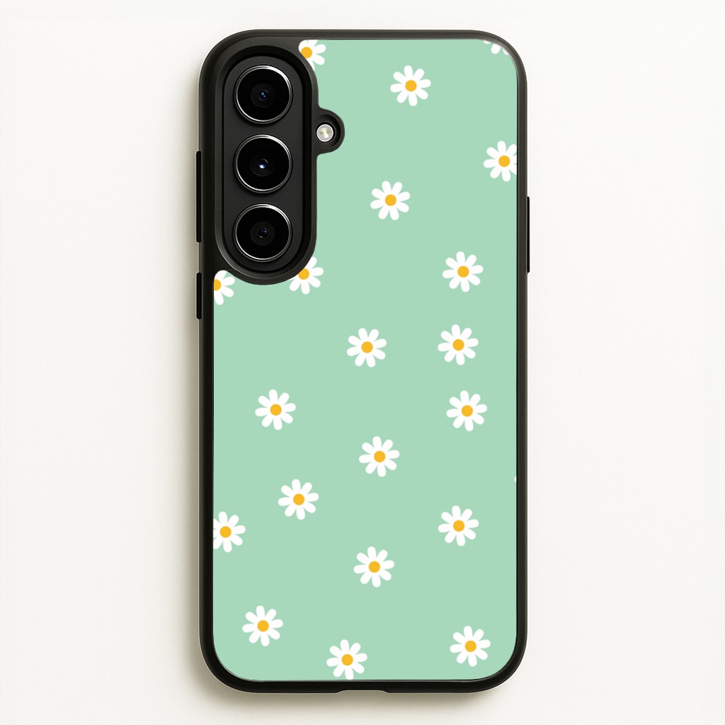 Teal Daisies - Spring Phone Case for Galaxy A56