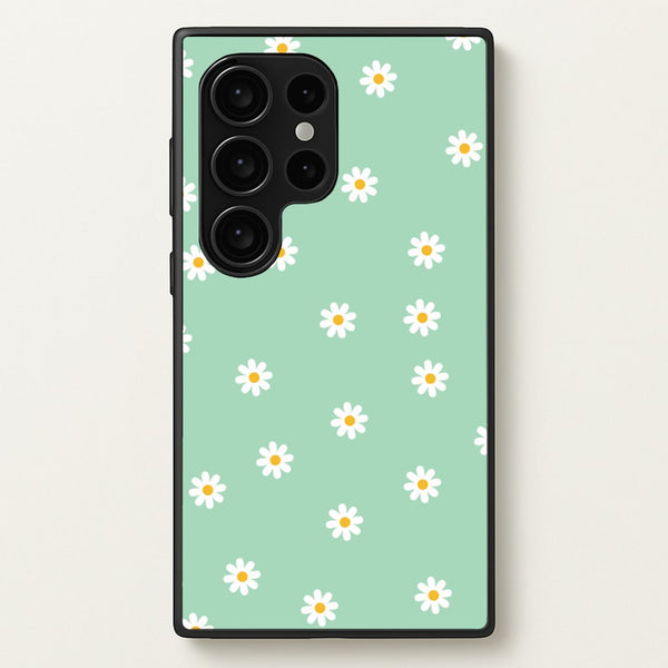 Teal Daisies - Spring Phone Case for Galaxy S24 Ultra