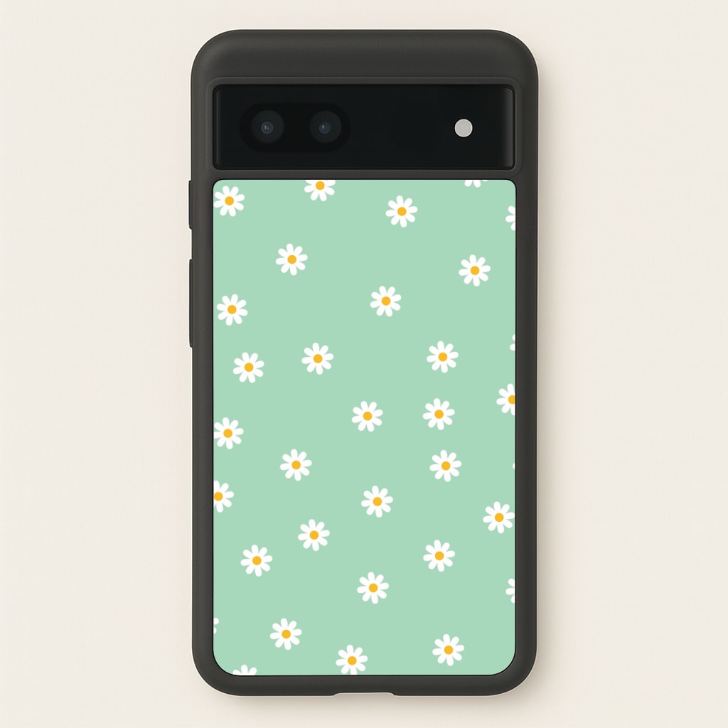 Teal Daisies - Spring Phone Case for Google Pixel 6a