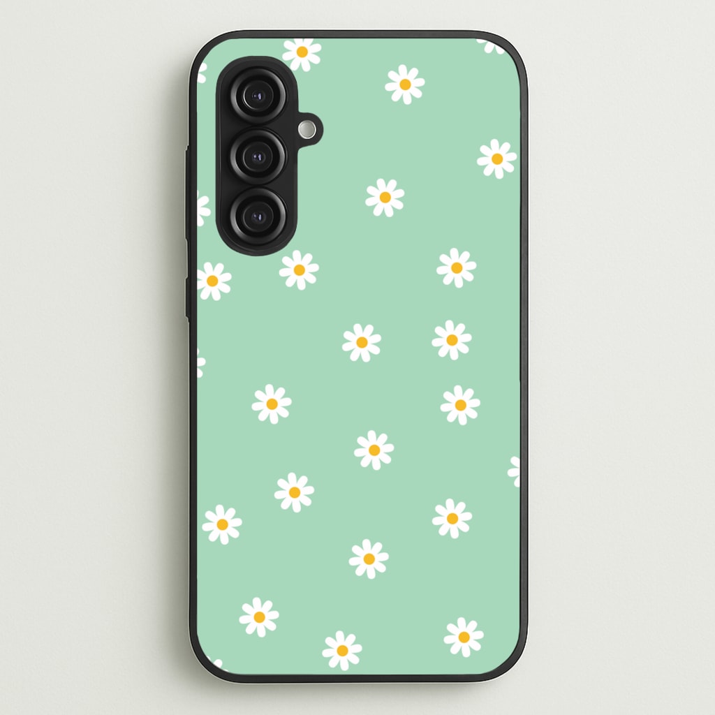 Teal Daisies - Spring Phone Case for Galaxy S23FE