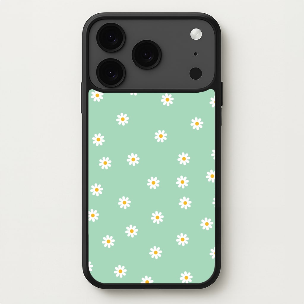Teal Daisies Phone Case for iPhone 17 Pro Max