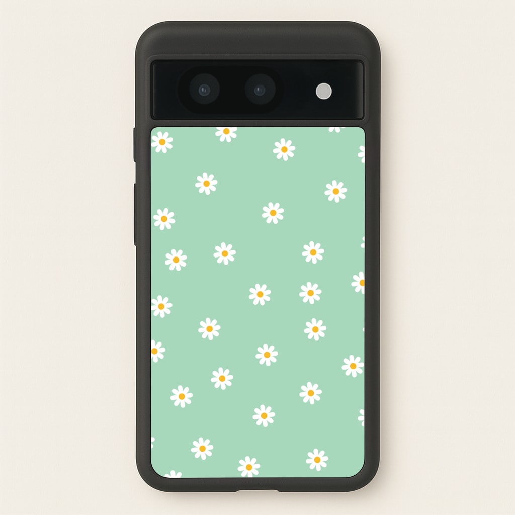 Teal Daisies - Spring Phone Case for Google Pixel 8a
