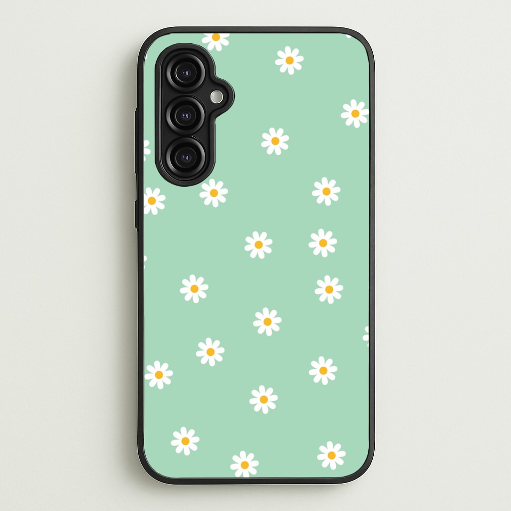 Teal Daisies - Spring Phone Case for Galaxy A14