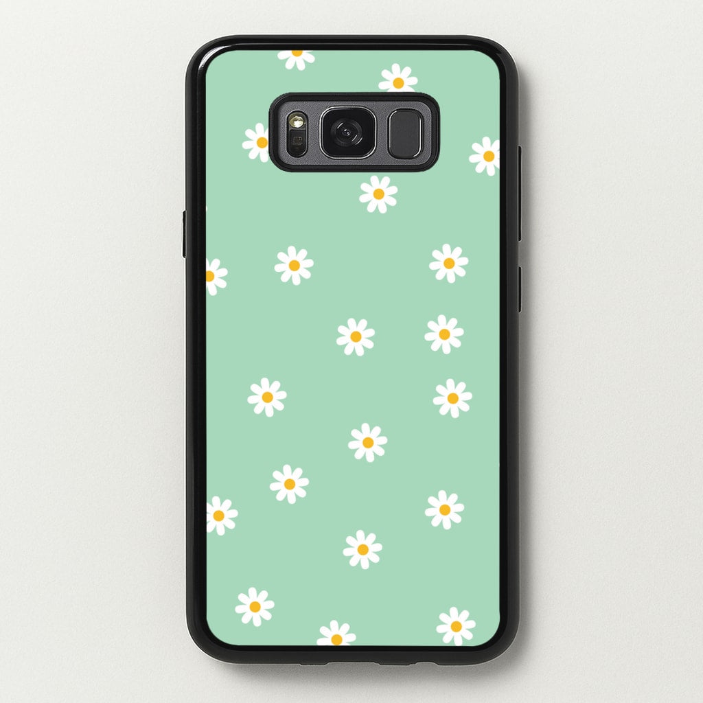 Teal Daisies - Spring Phone Case for Galaxy S8 Plus