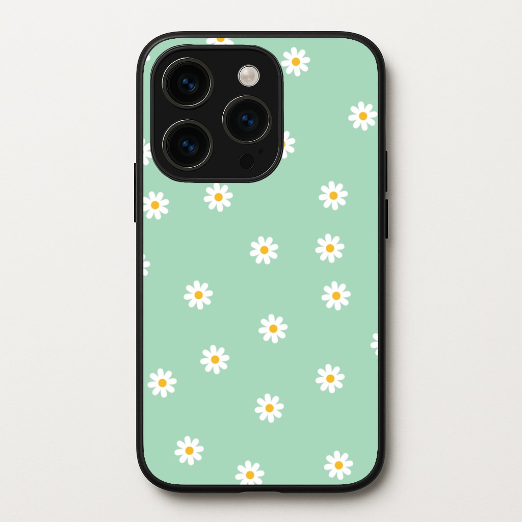 Teal Daisies - Spring Phone Case for iPhone 15 Pro Max