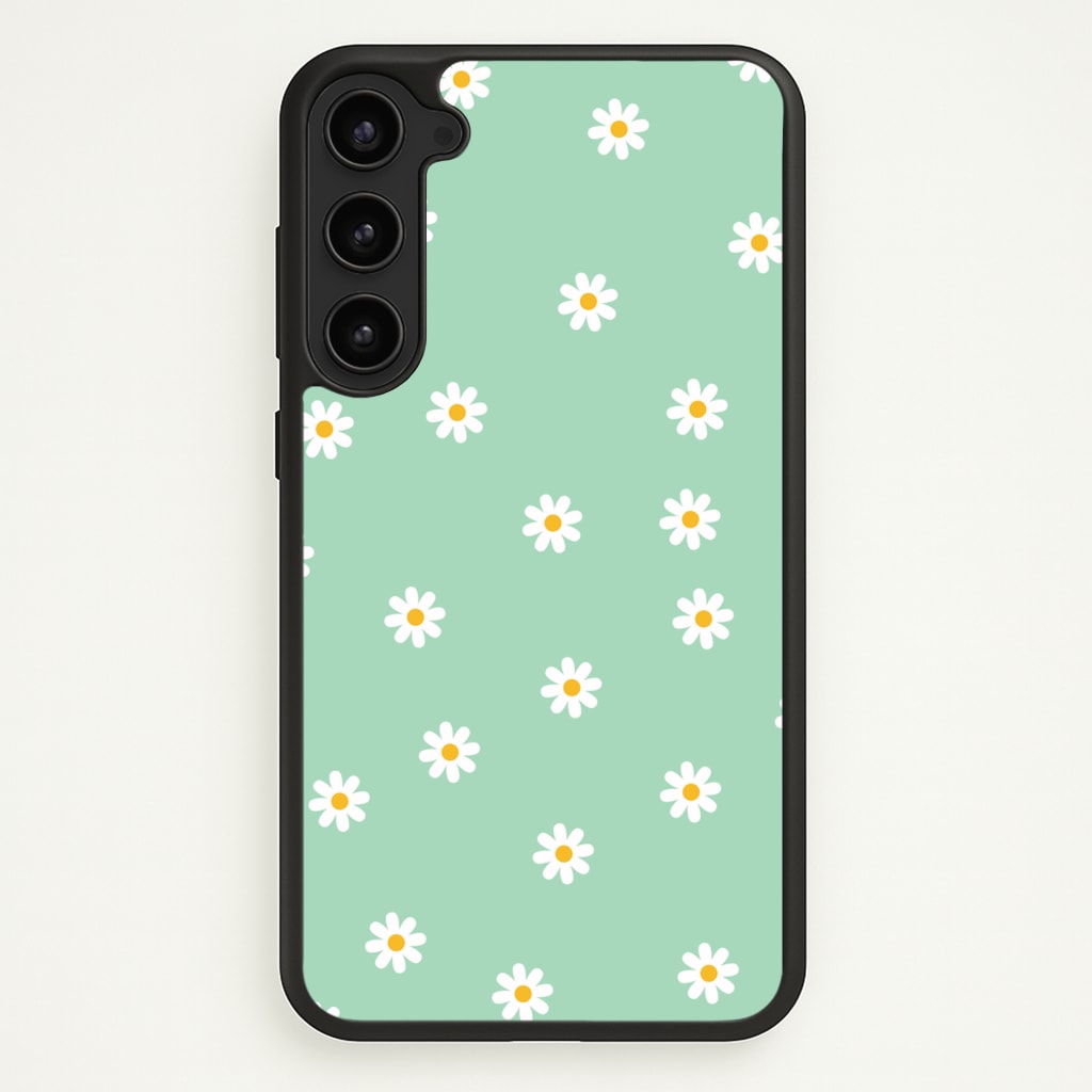 Teal Daisies - Spring Phone Case for Galaxy S23 Plus