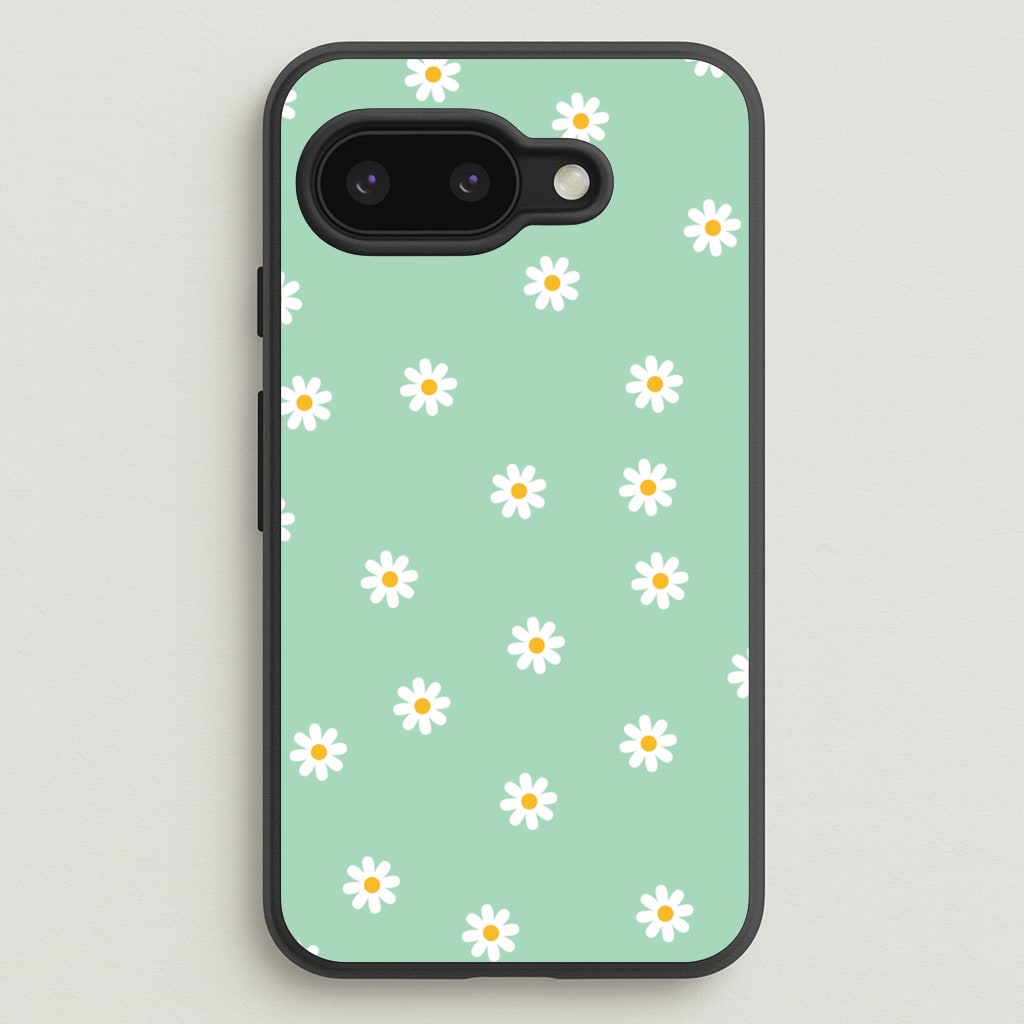 Teal Daisies - Spring Phone Case for Google Pixel 9a