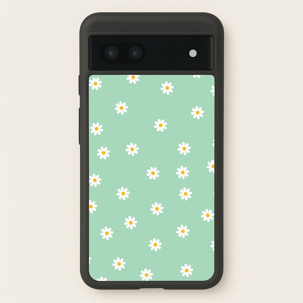 Teal Daisies - Spring Phone Case for Google Pixel 7a