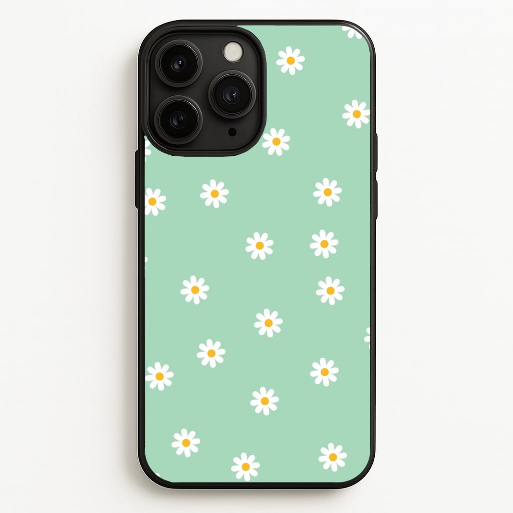 Teal Daisies - Spring Phone Case for iPhone 11 Pro