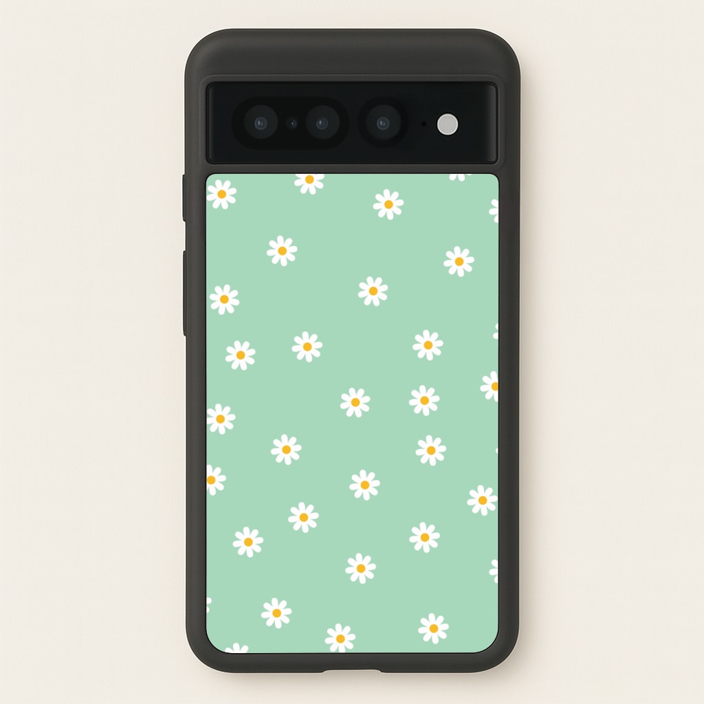 Teal Daisies - Spring Phone Case for Google Pixel 7 Pro