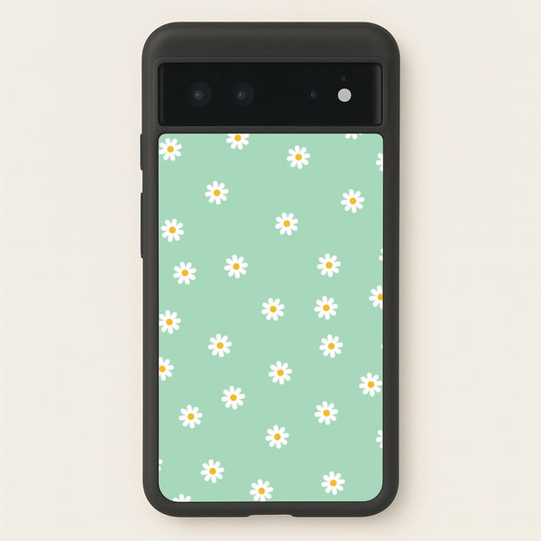 Teal Daisies - Spring Phone Case for Google Pixel 6