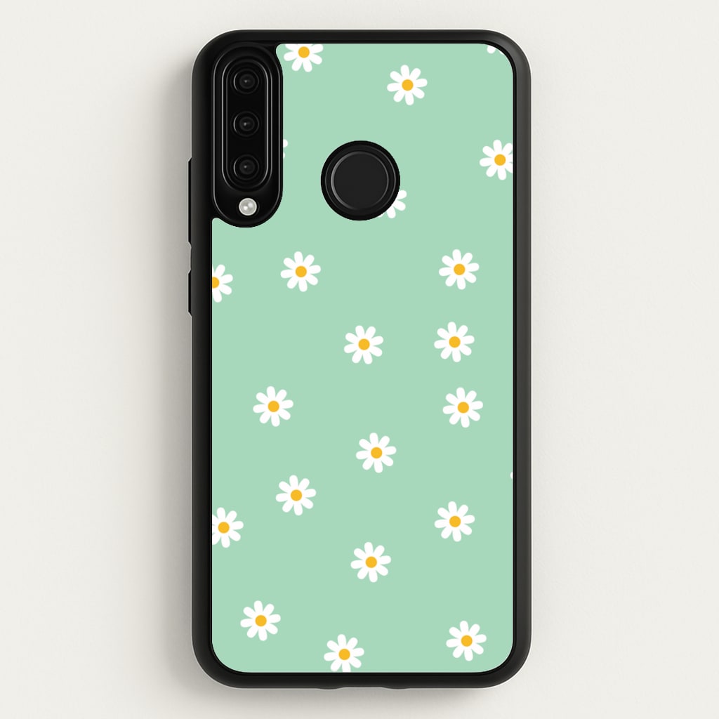 Teal Daisies - Spring Phone Case for Huawei P30 Lite