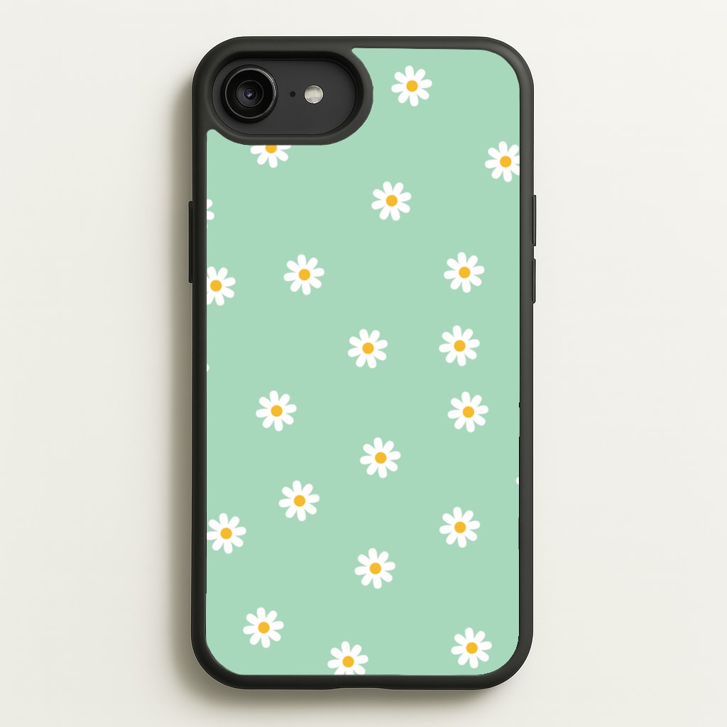 Teal Daisies - Spring Phone Case for iPhone 6 Plus / 7 Plus / 8 Plus