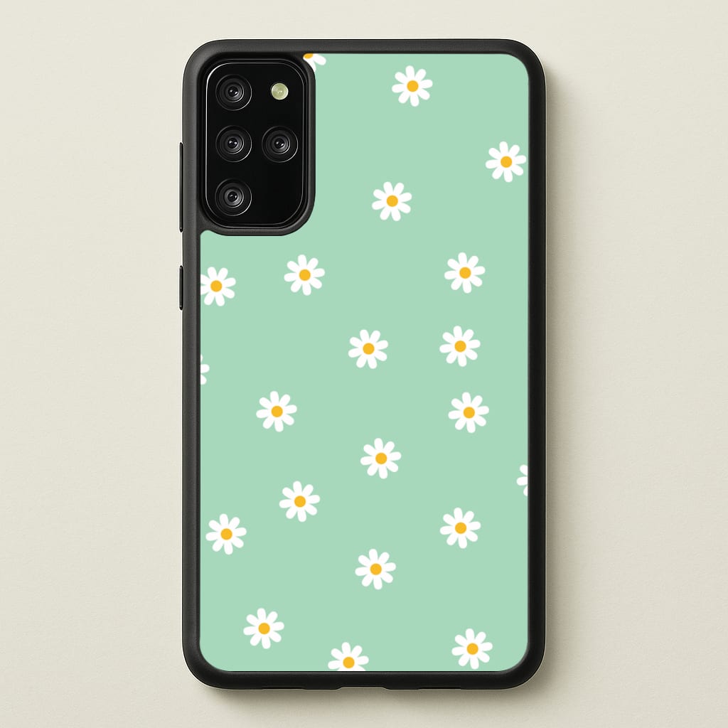 Teal Daisies - Spring Phone Case for Galaxy S20 Plus