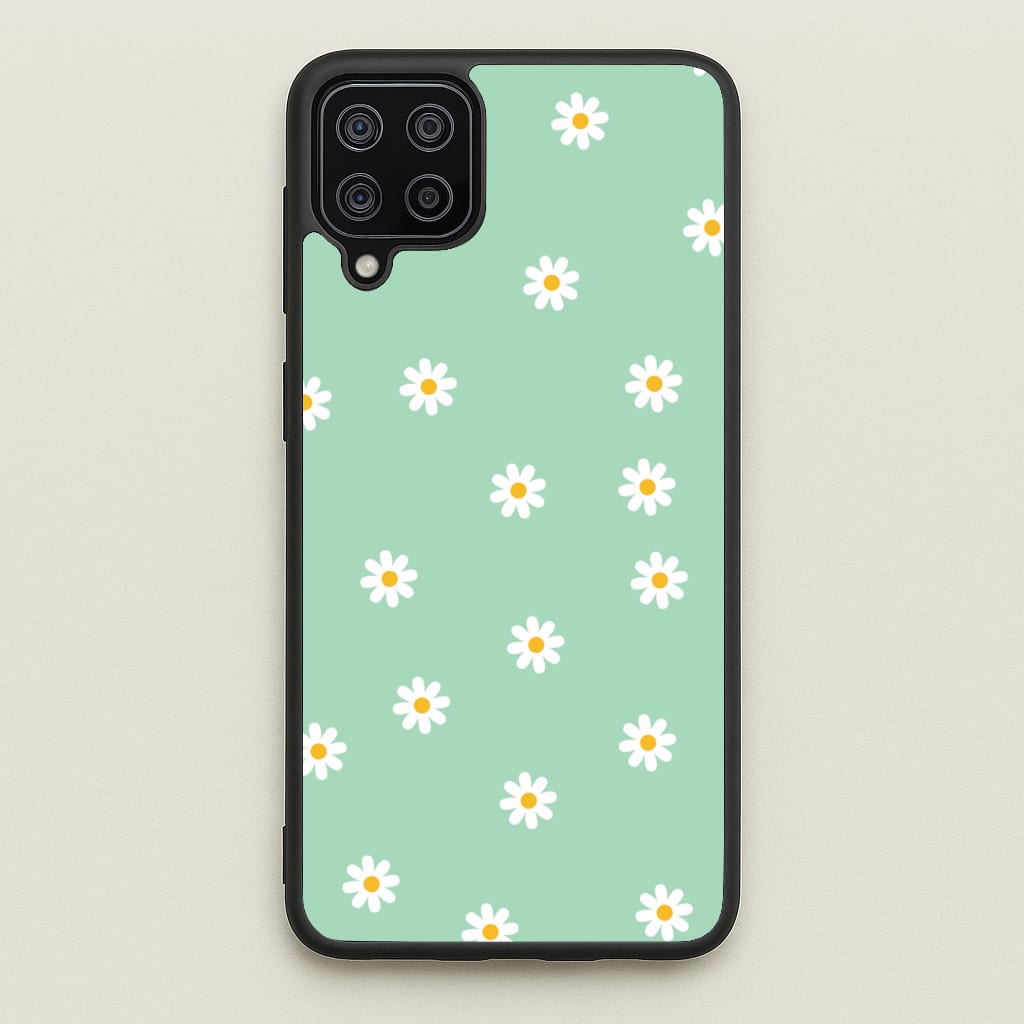 Teal Daisies - Spring Phone Case for Galaxy A12