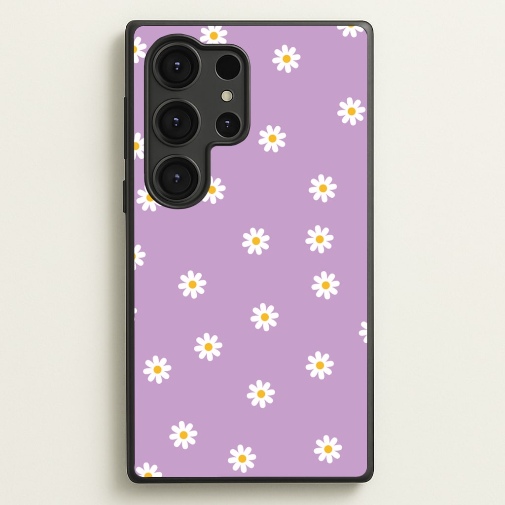 Purple Daisies - Spring Phone Case for Galaxy S25 Ultra