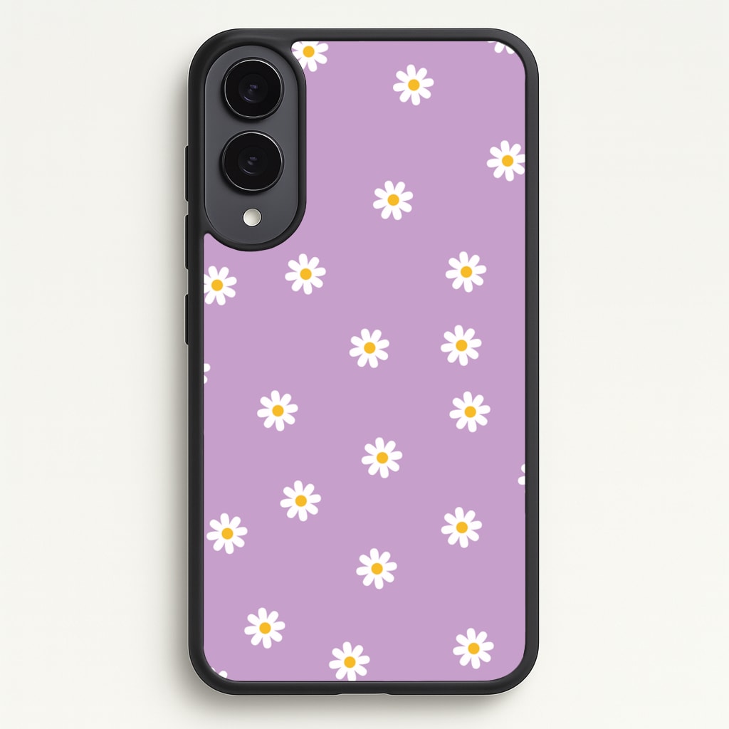Purple Daisies - Spring Phone Case for Galaxy S25 Edge