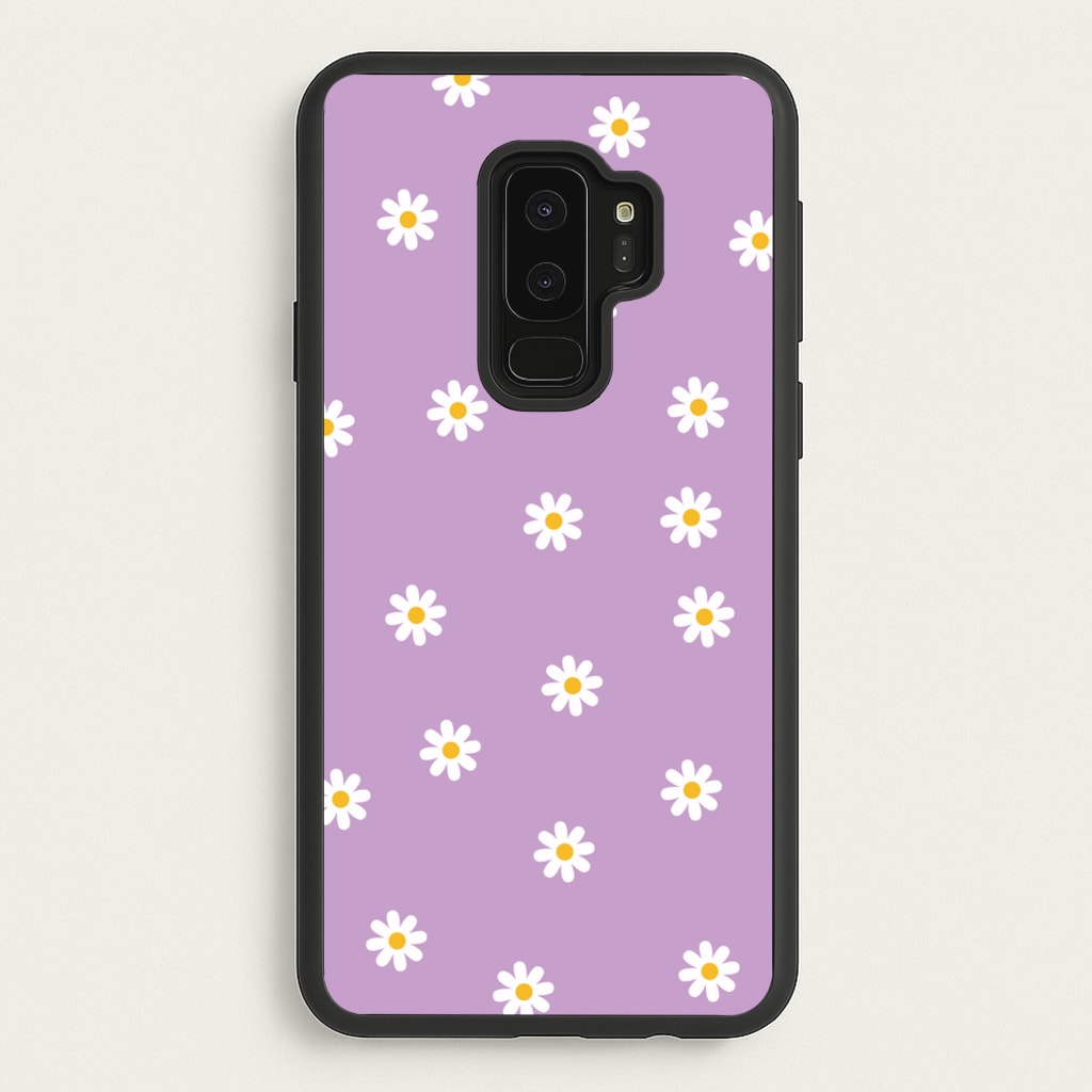 Purple Daisies - Spring Phone Case for Galaxy S9 Plus