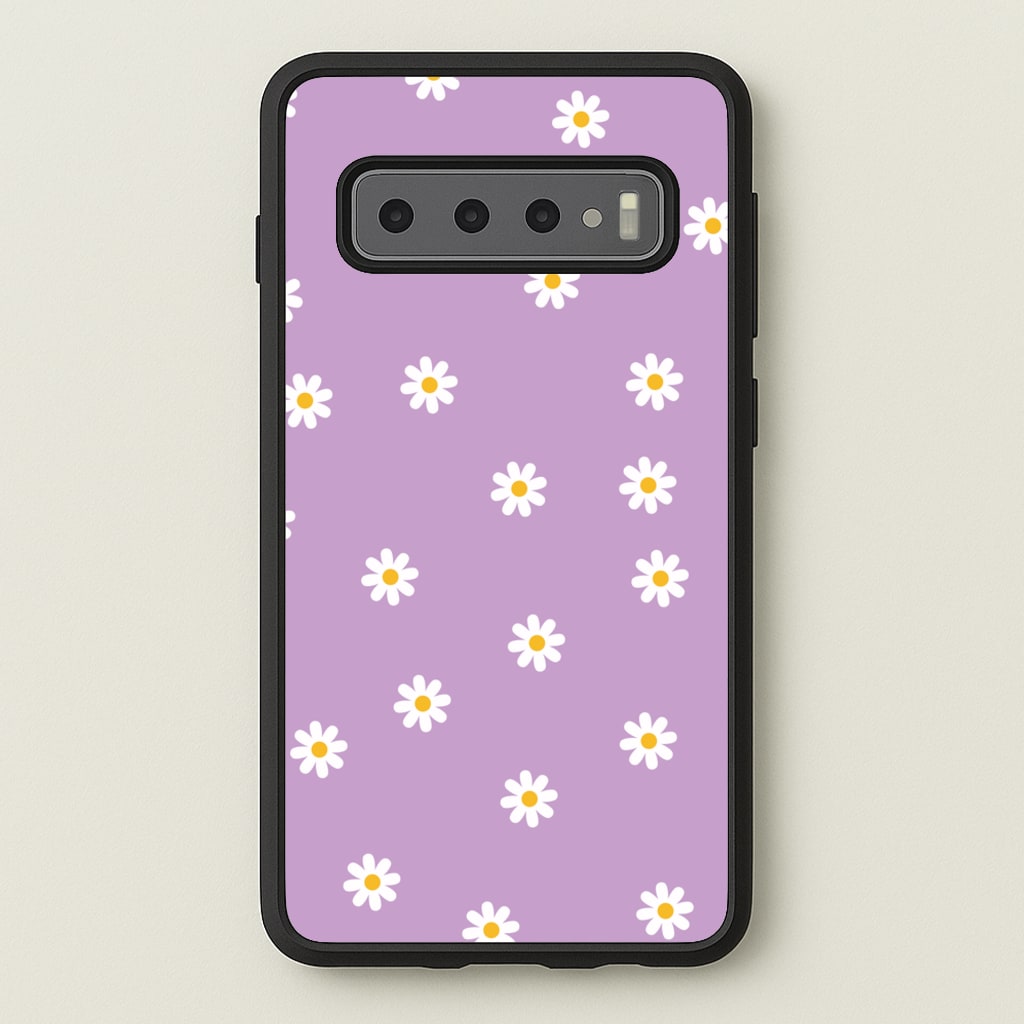 Purple Daisies - Spring Phone Case for Galaxy S10 Plus