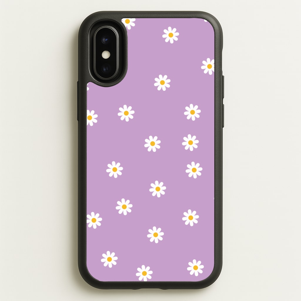 Purple Daisies - Spring Phone Case for iPhone X / XS