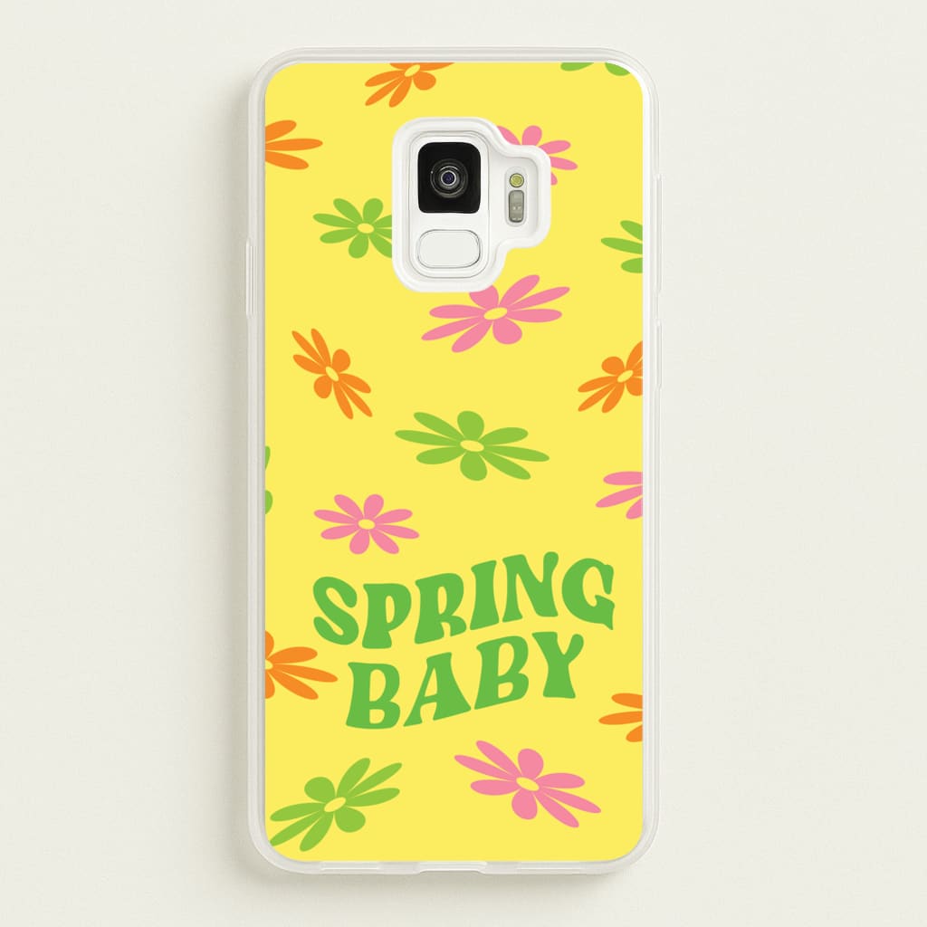 Spring Baby Retro Pattern - Spring Phone Case for Galaxy S9