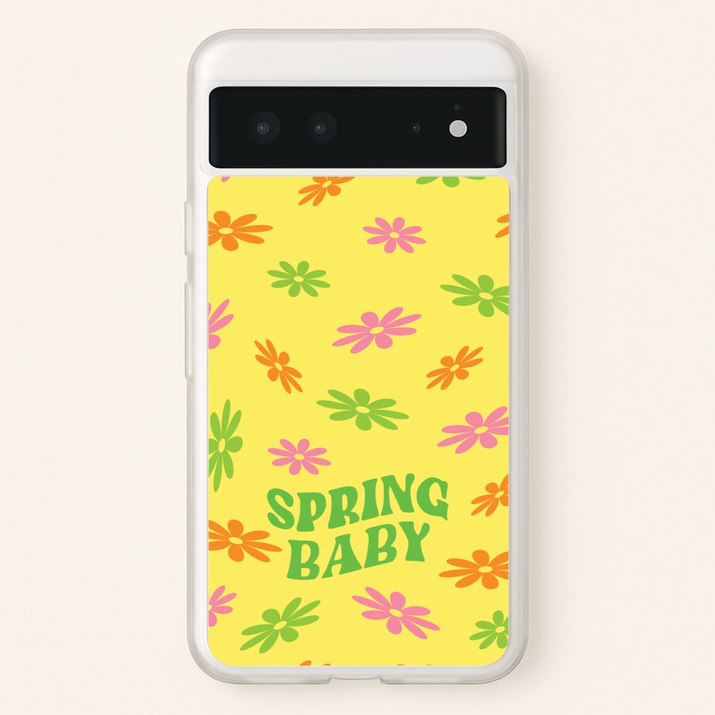 Spring Baby Retro Pattern - Spring Phone Case for Google Pixel 6