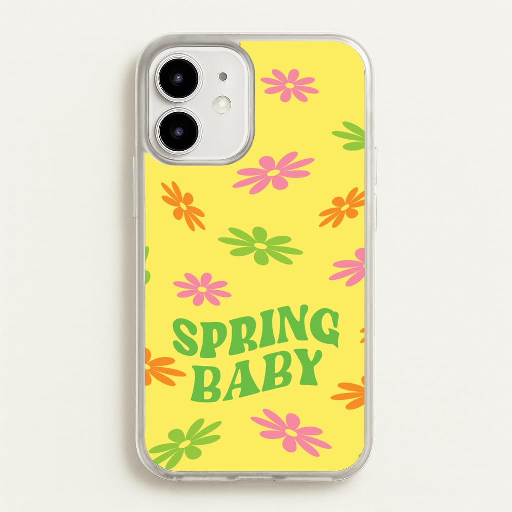 Spring Baby Retro Pattern - Spring Phone Case for iPhone 12 / 12 Pro