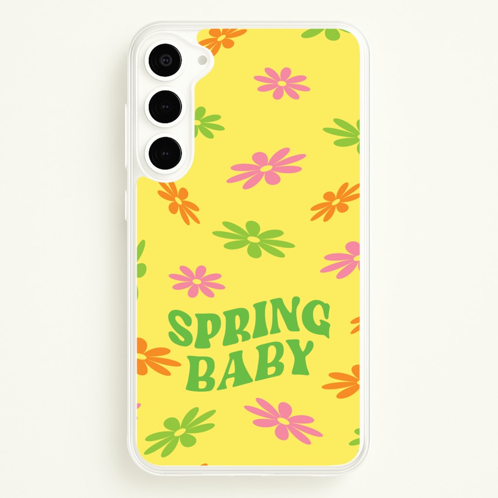 Spring Baby Retro Pattern - Spring Phone Case for Galaxy S23