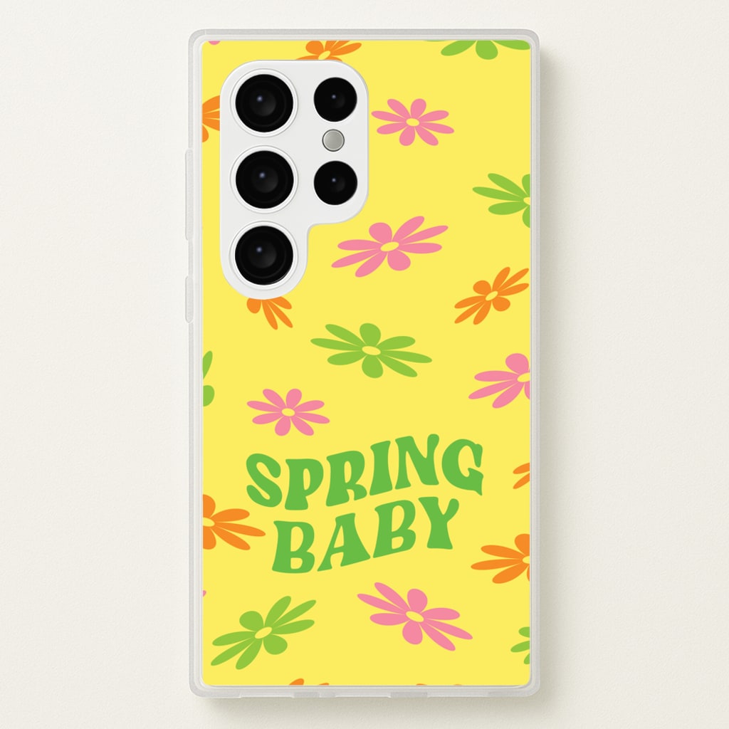 Spring Baby Retro Pattern - Spring Phone Case for Galaxy S24 Ultra